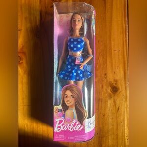 Barbie Doll with Pink and Blue Accents